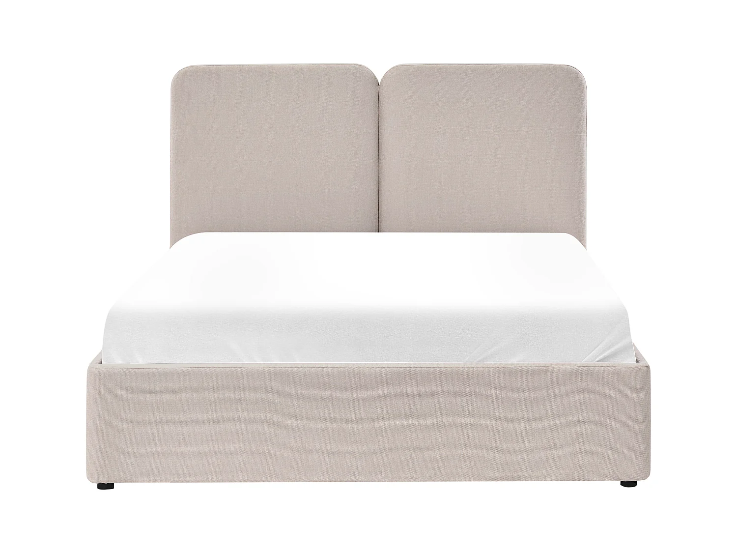 Lit ottoman Tissu ARBOIS 160 x 200 cm Beige