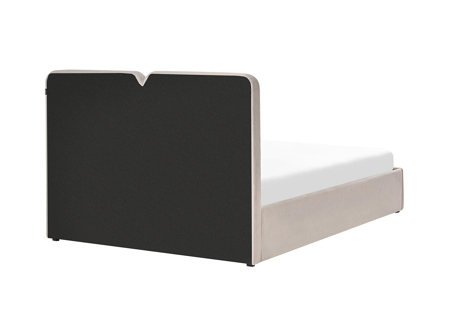 Lit ottoman Tissu ARBOIS 160 x 200 cm Beige