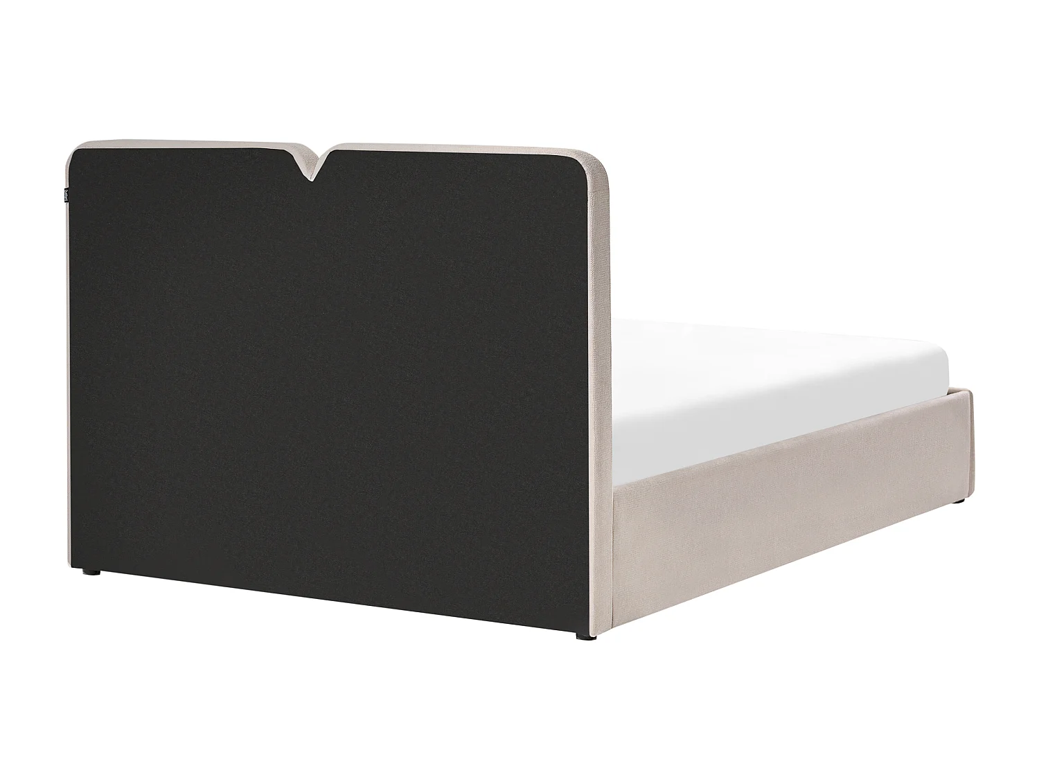 Lit ottoman Tissu ARBOIS 160 x 200 cm Beige