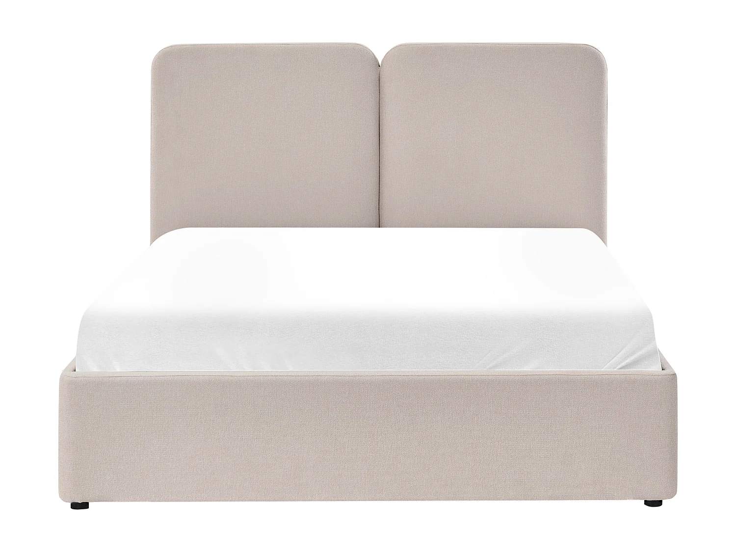 Ottoman Bed ARBOIS Fabric Beige 160 x 200 cm (EU King Size)