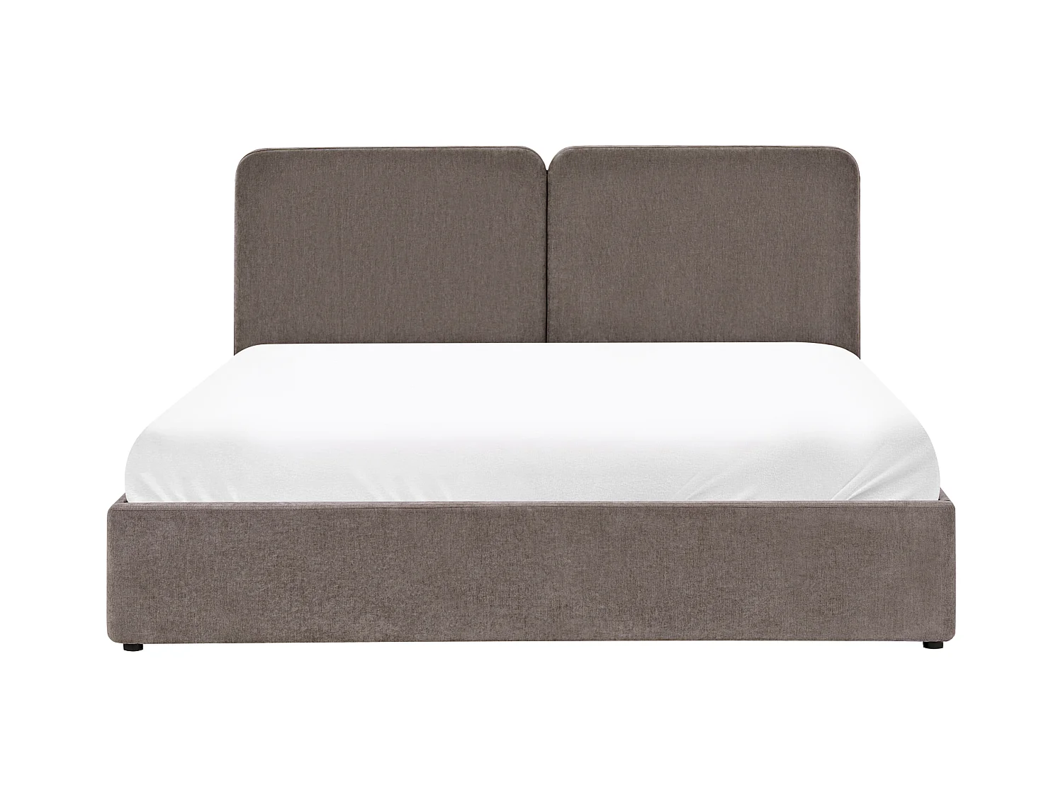 Lit ottoman Tissu ARBOIS 180 x 200 cm Taupe