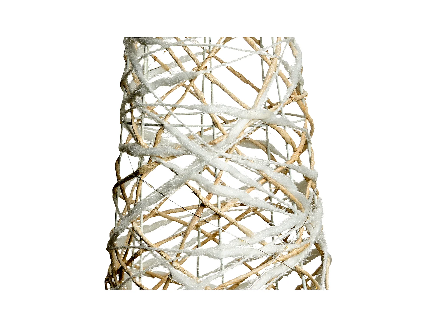 Lot de 3 décorations de Noël TUELSO Arbre de Noël 60/80/100 cm Blanc/doré