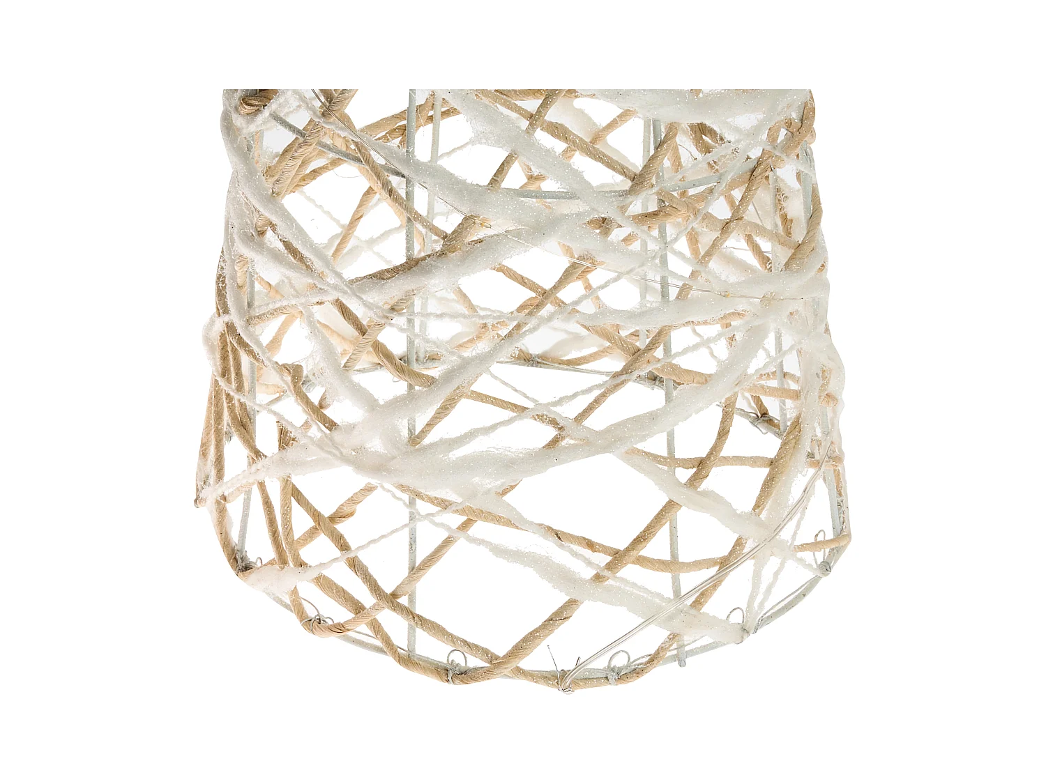 Lot de 3 décorations de Noël TUELSO Arbre de Noël 60/80/100 cm Blanc/doré