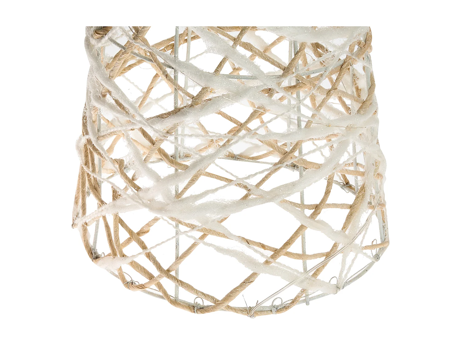 Lot de 3 décorations de Noël TUELSO  Arbre de Noël 60/80/100 cm Blanc/doré