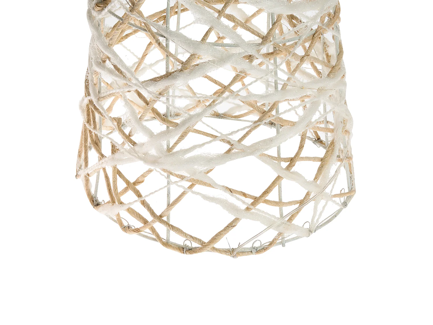 Lot de 3 décorations de Noël TUELSO 60/80/100 cm Arbre de Noël Blanc/doré