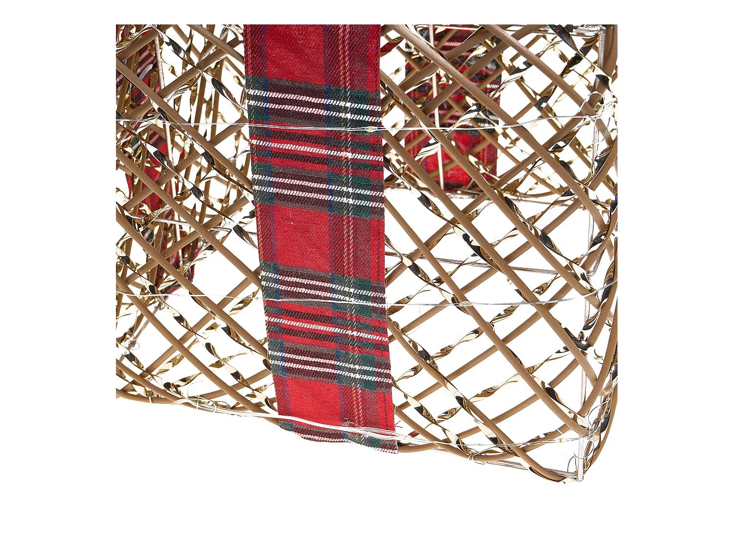 Lot de 3 décorations de Noël LED VANDET Cadeaux de Noël 20/25/30 cm Marron