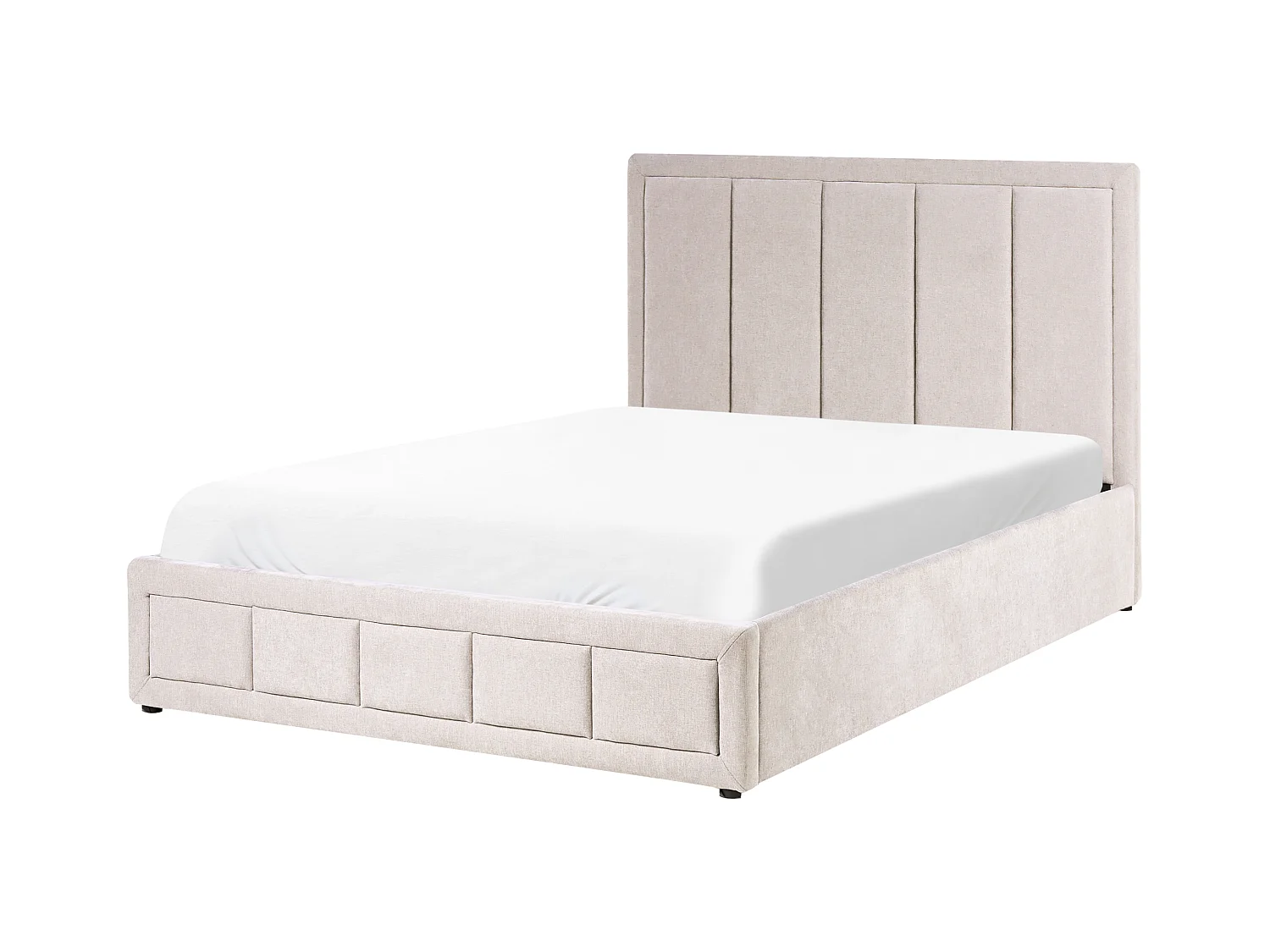 Lit ottoman Tissu QUIBERON 140 x 200 cm Beige