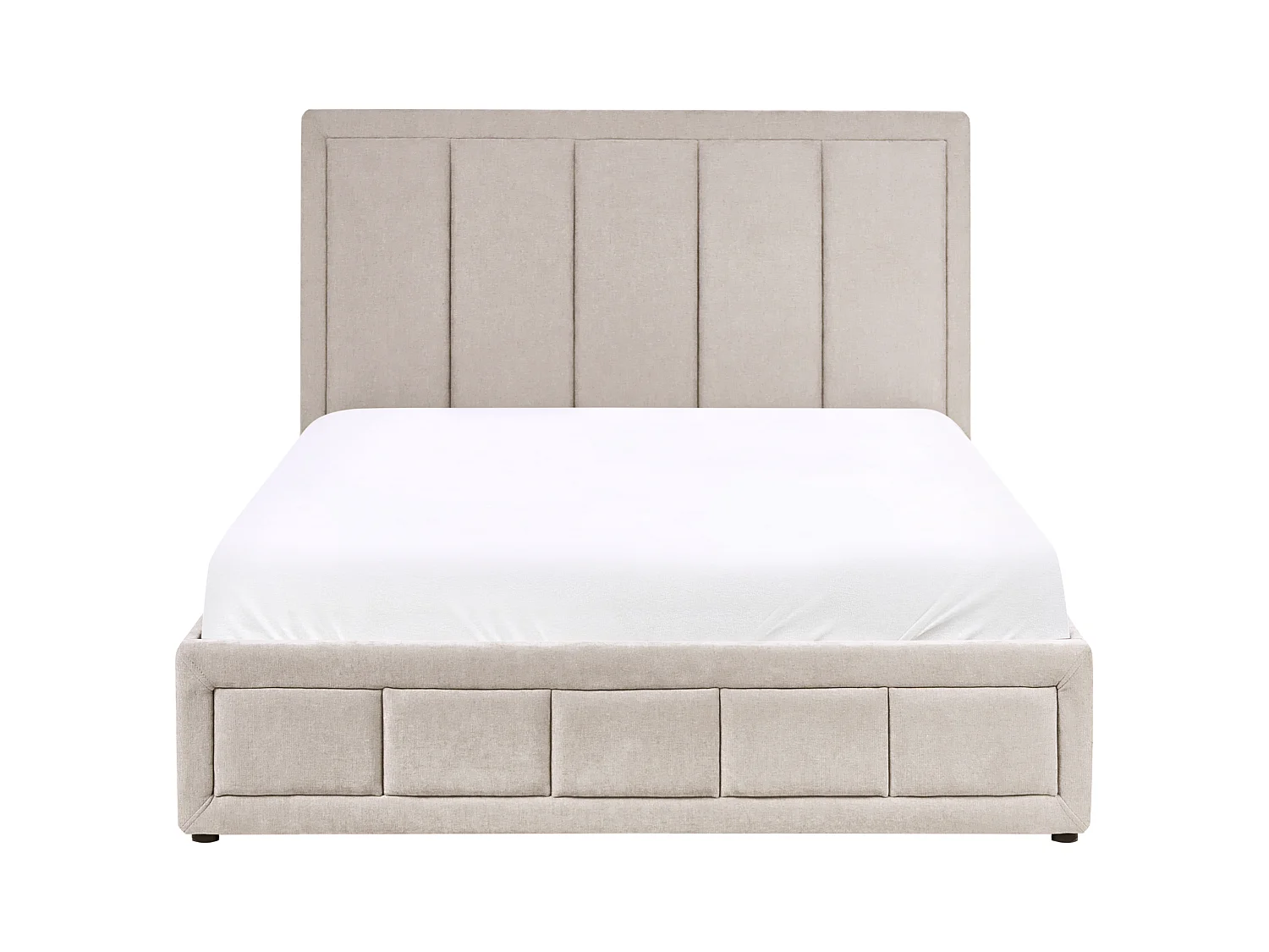 Lit ottoman Tissu QUIBERON 140 x 200 cm Beige