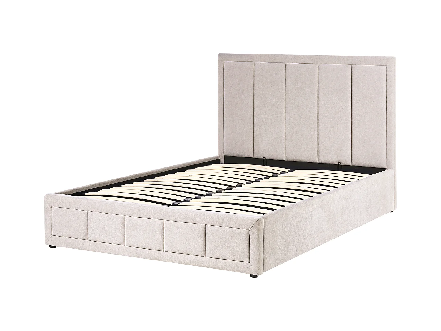 Lit ottoman Tissu QUIBERON 140 x 200 cm Beige