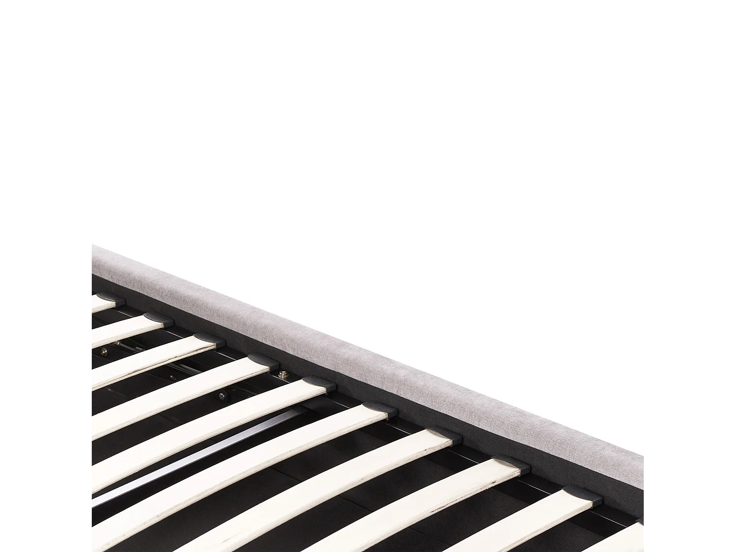 Lit ottoman Tissu chenille QUIBERON 140 x 200 cm Taupe