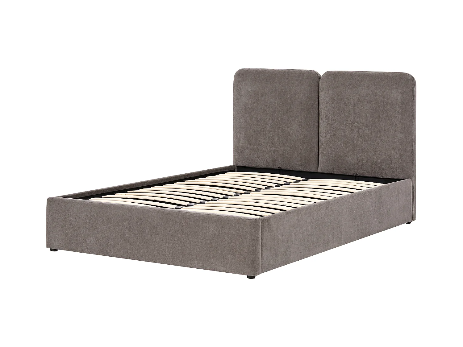 Lit ottoman Tissu ARBOIS 140 x 200 cm Taupe