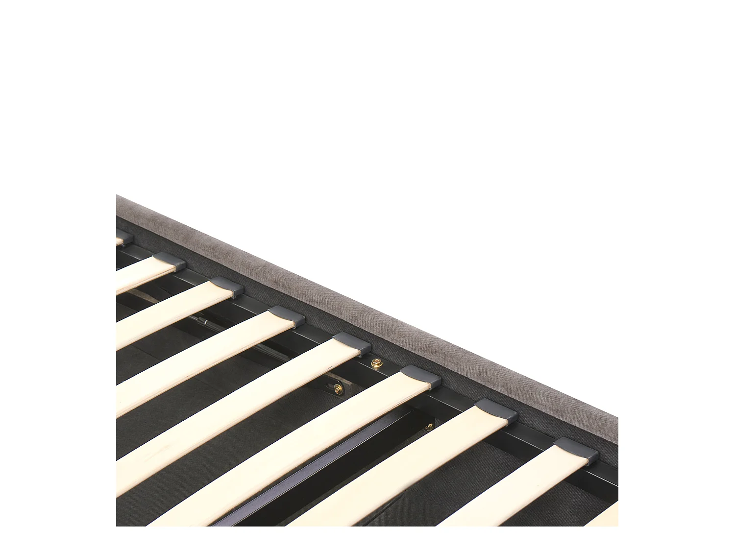 Lit ottoman Tissu ARBOIS 140 x 200 cm Taupe