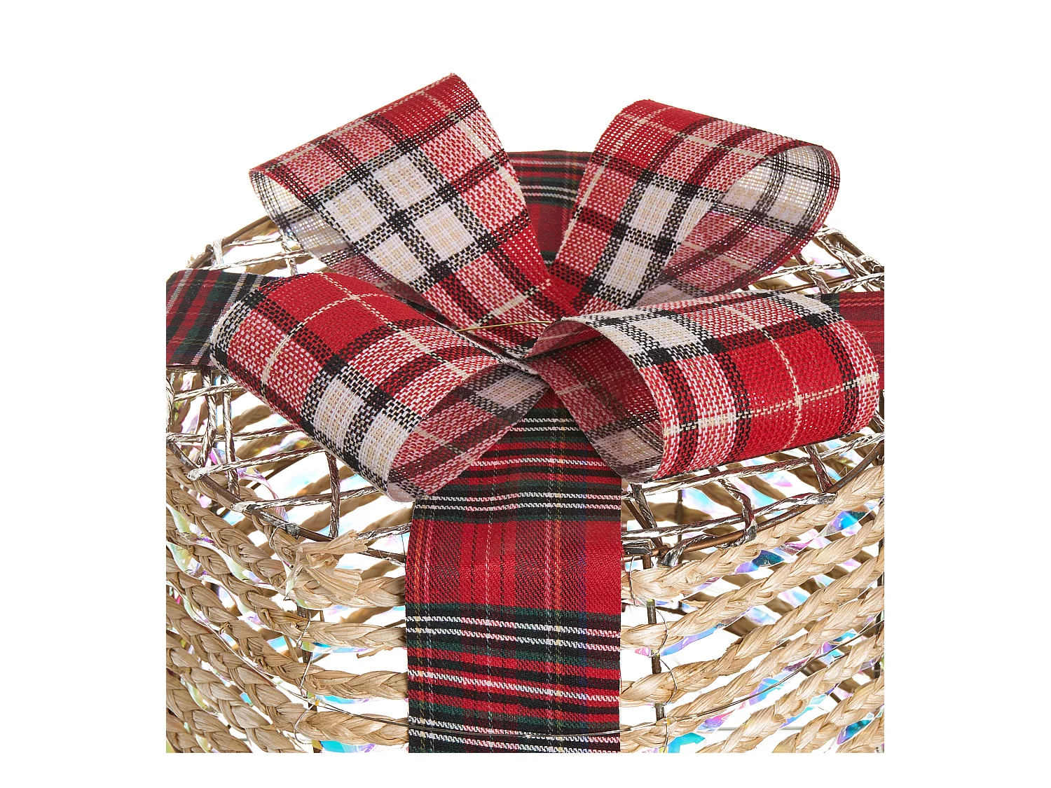 Lot de 3 décorations de Noël LED VEJLEN Cadeaux de Noël 20/25/30 cm Beige