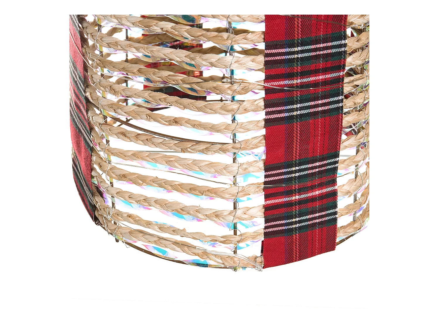 Lot de 3 décorations de Noël LED VEJLEN Cadeaux de Noël 20/25/30 cm Beige