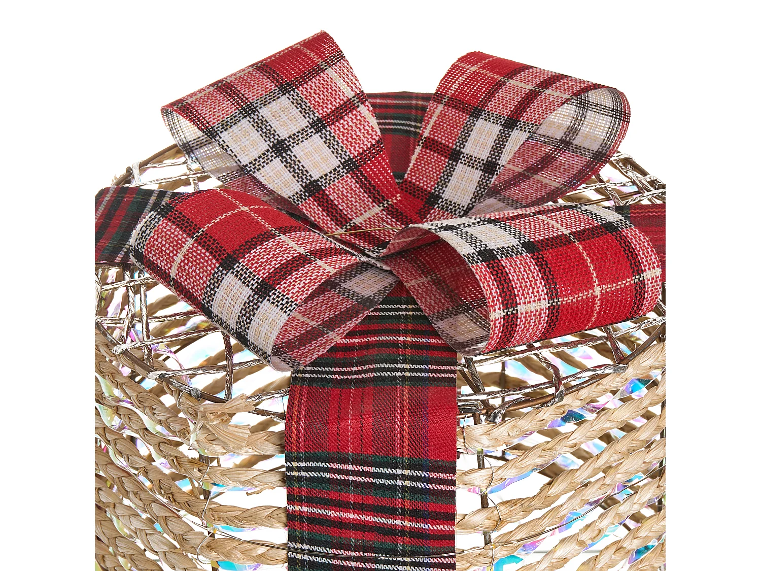 Lot de 3 décorations de Noël LED VEJLEN Cadeaux de Noël 20/25/30 cm Beige