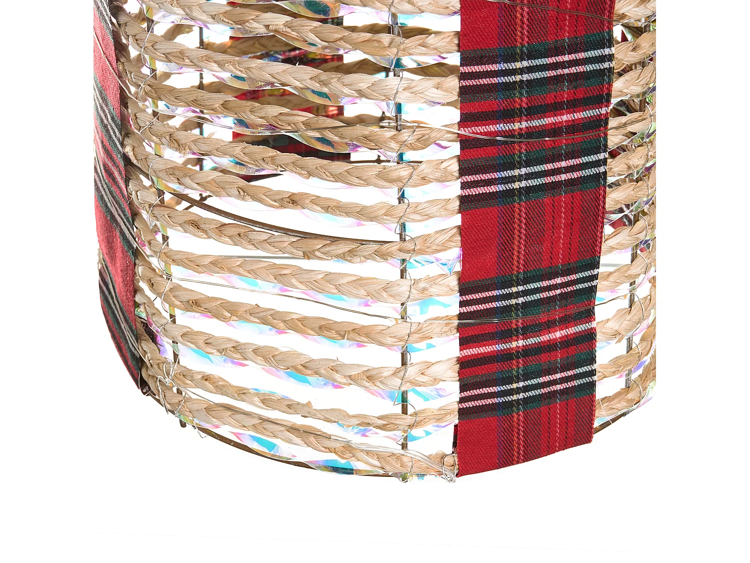 Lot de 3 décorations de Noël LED VEJLEN Cadeaux de Noël 20/25/30 cm Beige