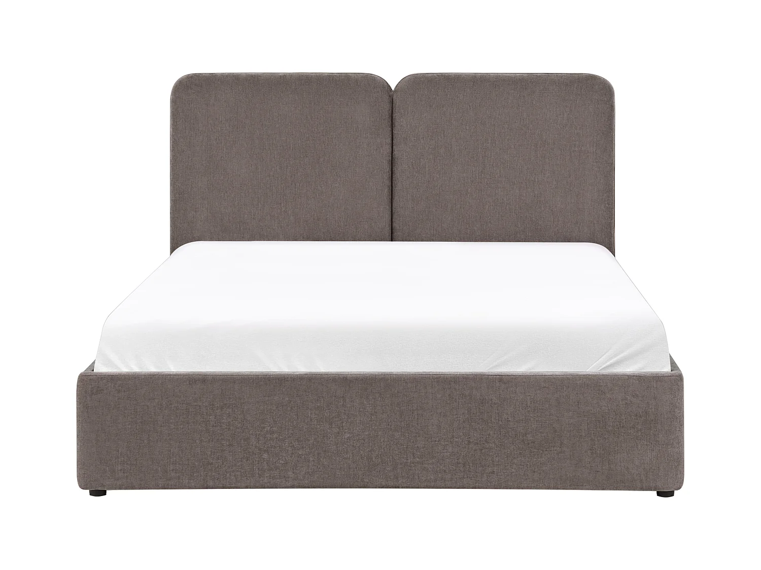 Lit ottoman Tissu ARBOIS 160 x 200 cm Taupe