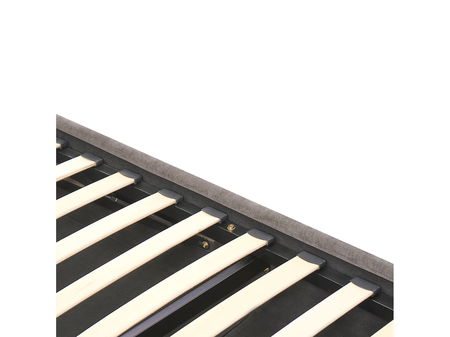 Lit ottoman Tissu chenille ARBOIS 160 x 200 cm Taupe