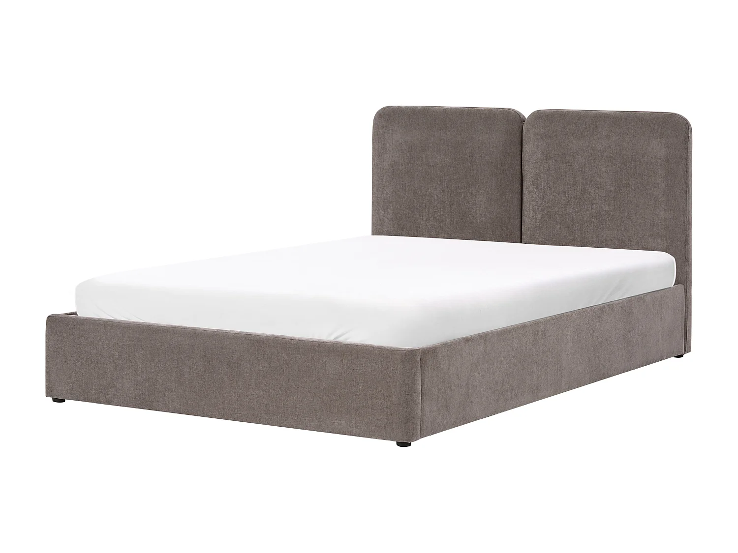 Ottoman Bed ARBOIS Chenille Taupe 160 x 200 cm (EU King Size)