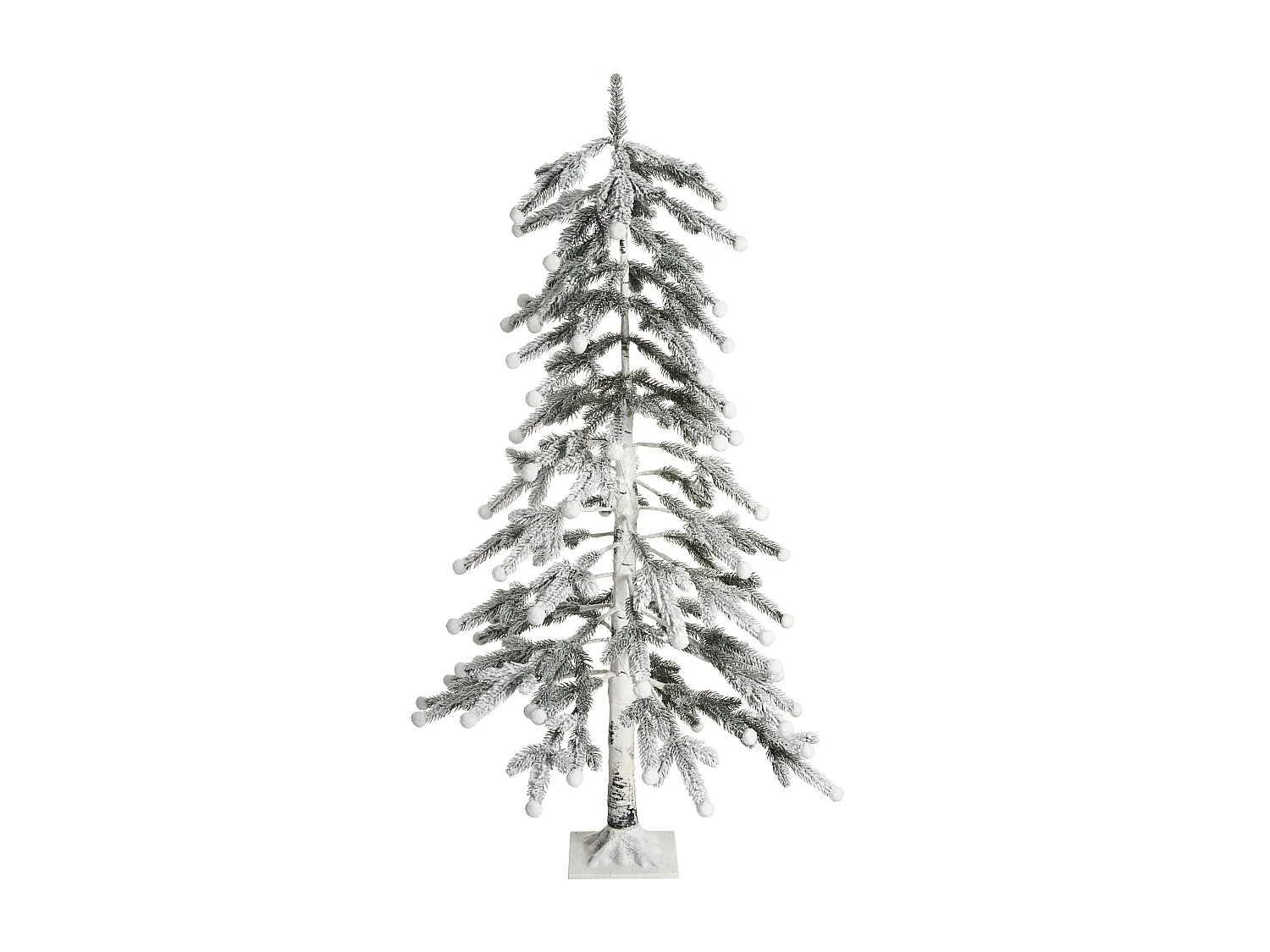 Décoration extérieure LED HASSLAN Arbre de Noël 125 cm Blanc