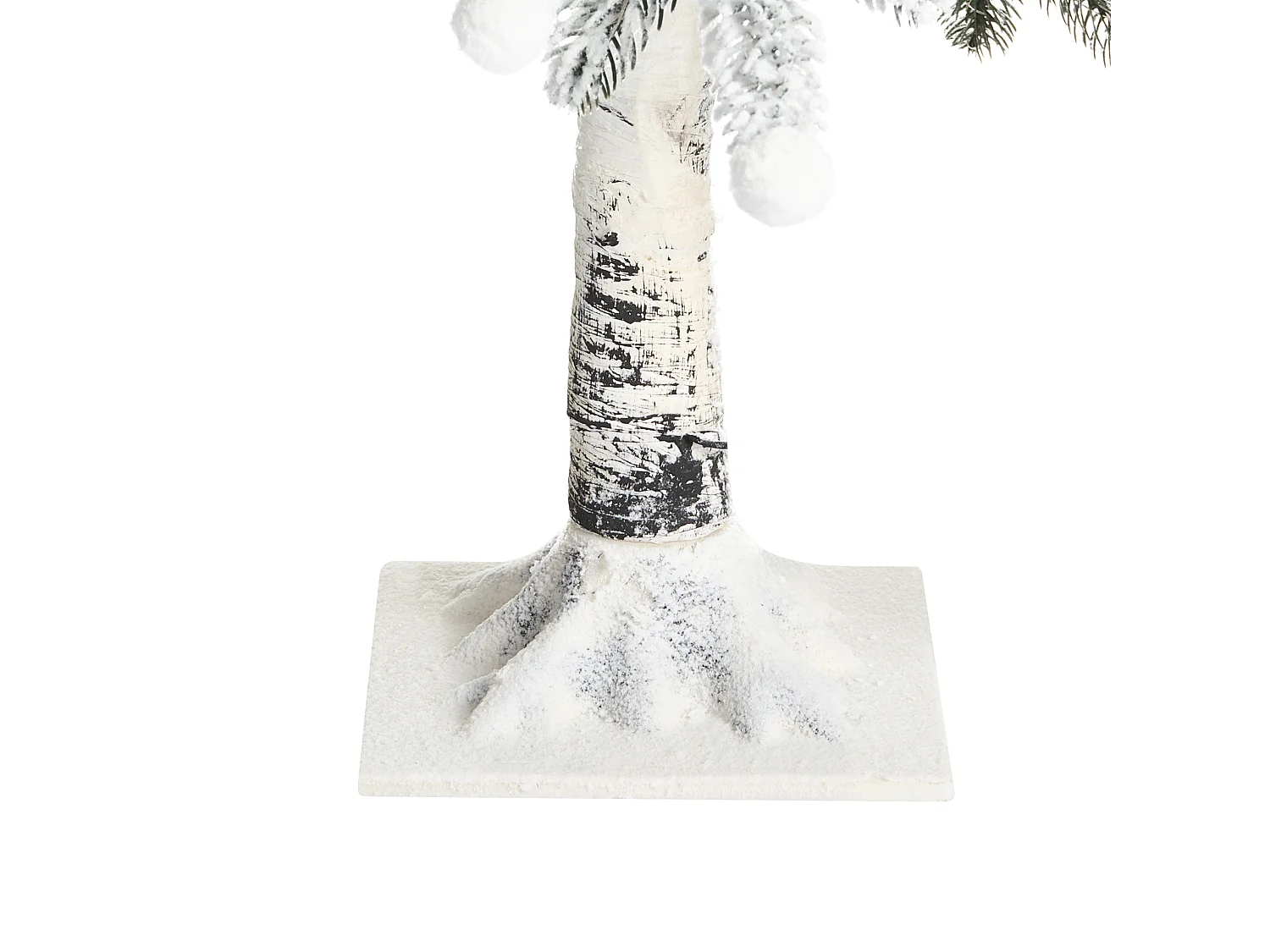 Décoration extérieure LED HASSLAN Arbre de Noël 125 cm Blanc