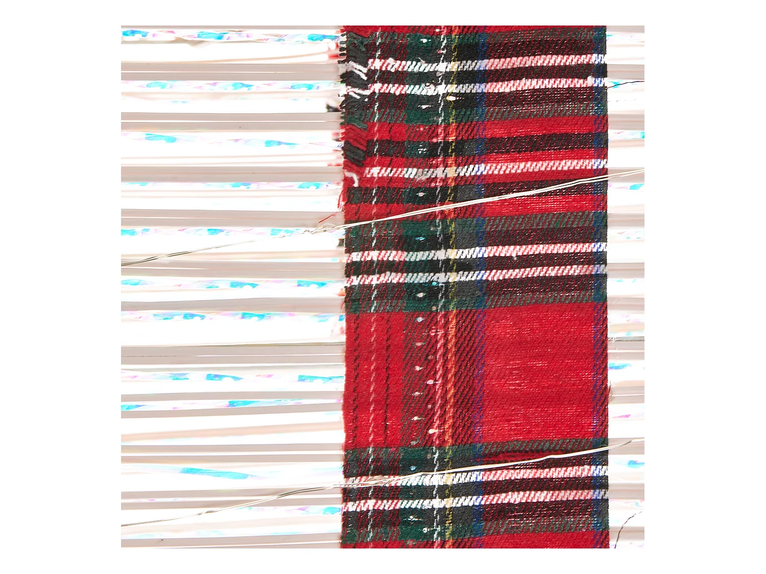 Lot de 3 décorations de Noël LED MANGEN Cadeaux de Noël 20/25/35 cm Blanc cassé