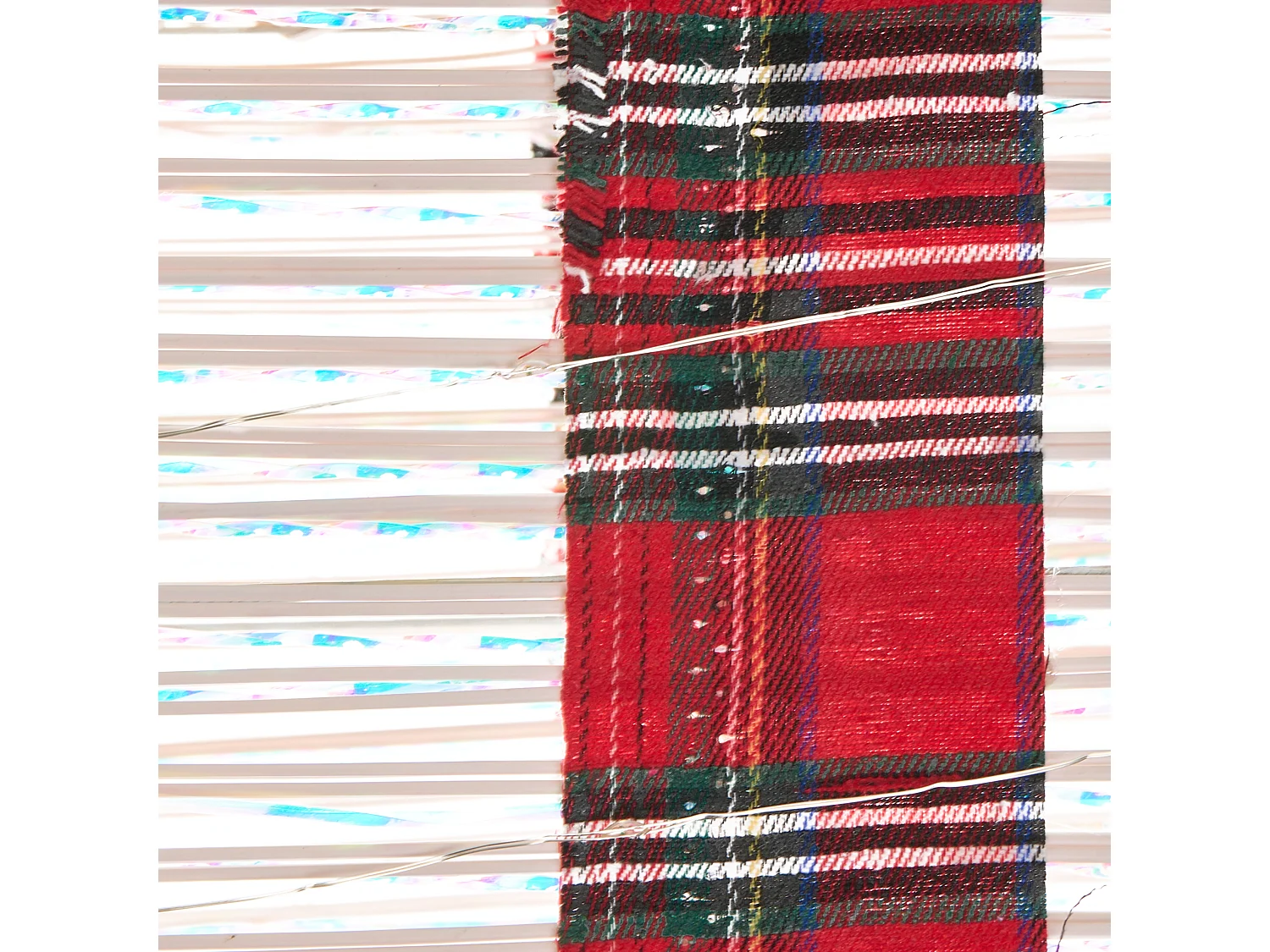 Lot de 3 décorations de Noël LED MANGEN Cadeaux de Noël 20/25/35 cm Blanc cassé