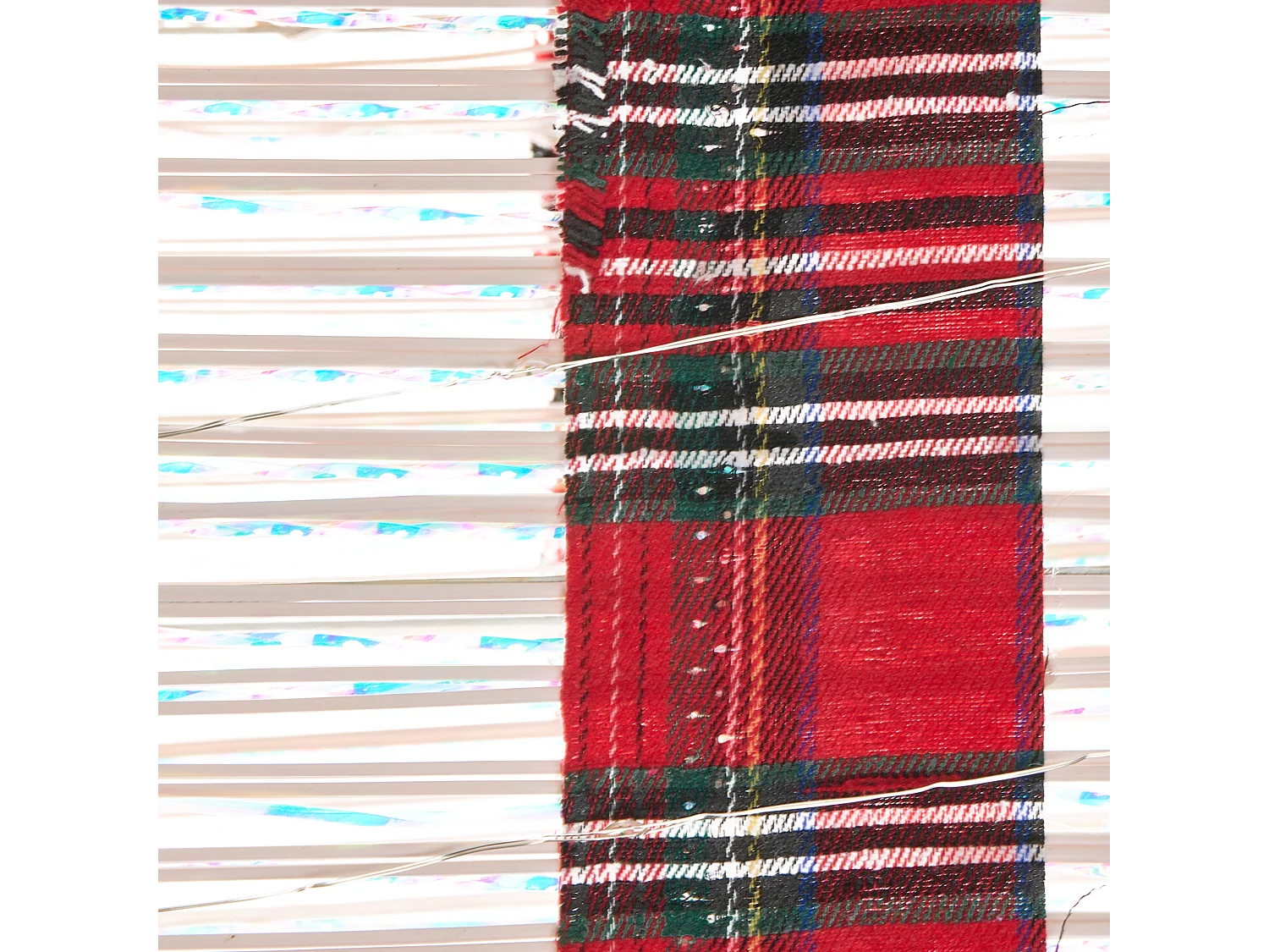 Lot de 3 décorations de Noël LED MANGEN Cadeaux de Noël 20/25/35 cm Blanc cassé