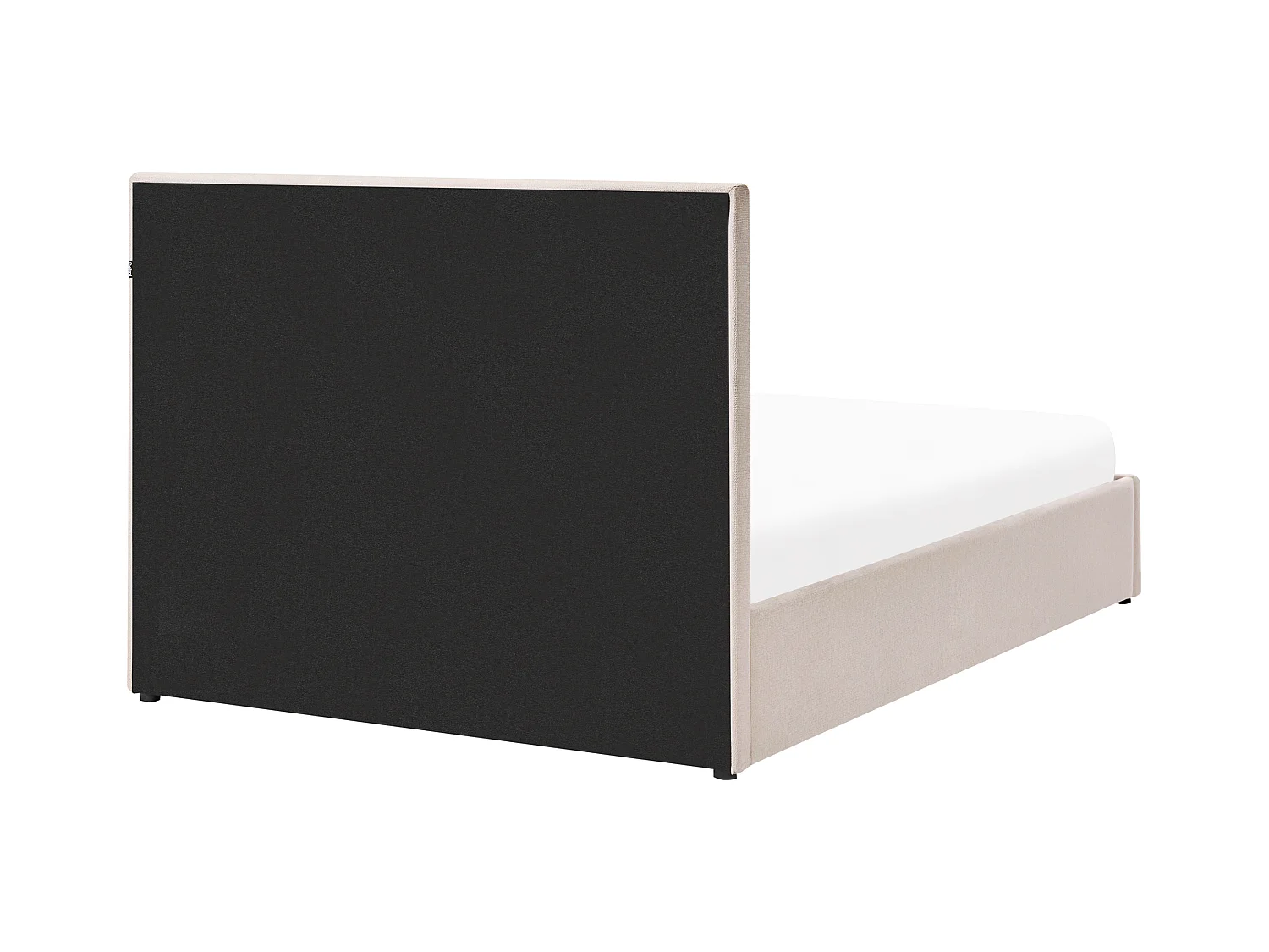 Lit ottoman Tissu QUIBERON 140 x 200 cm Taupe