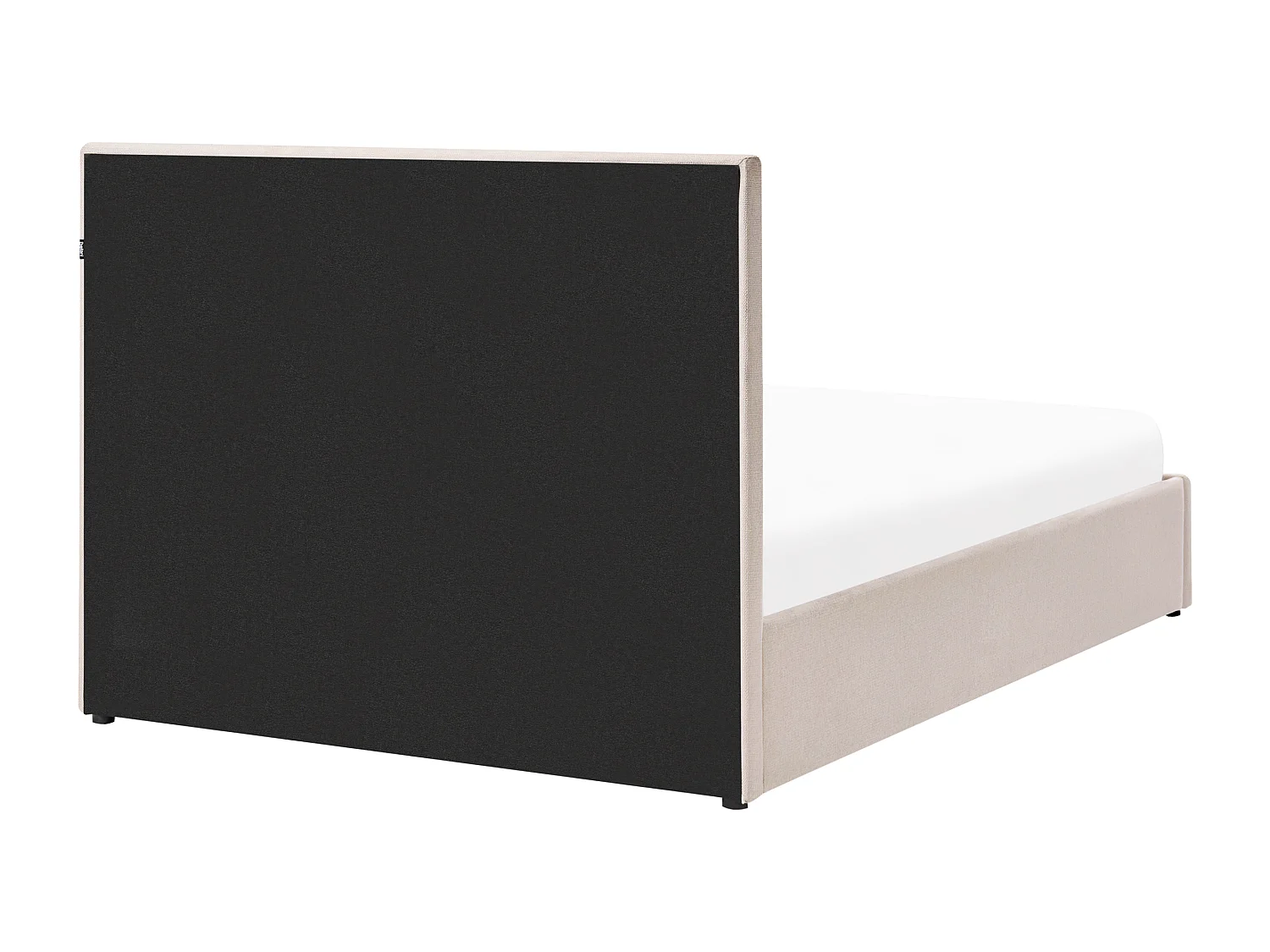 Lit ottoman Tissu QUIBERON 140 x 200 cm Taupe