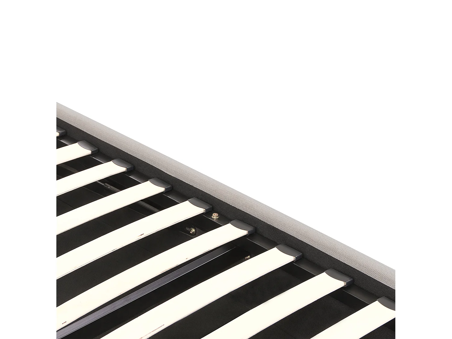 Lit ottoman Tissu QUIBERON 140 x 200 cm Taupe