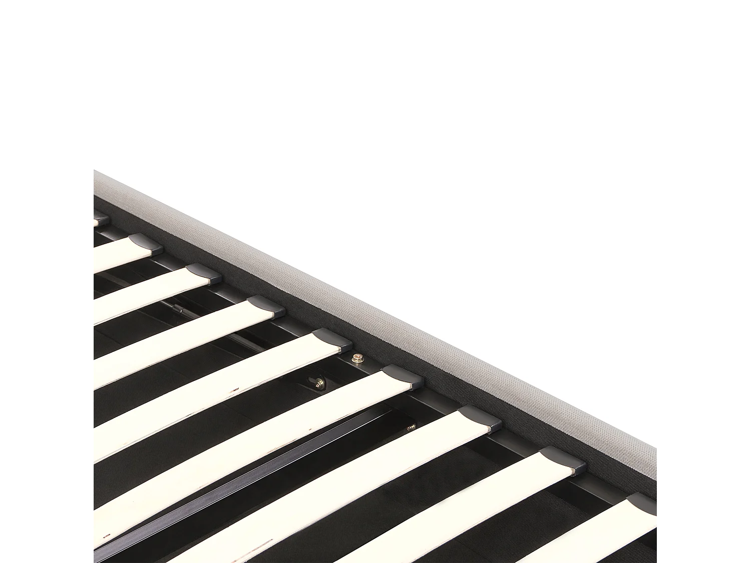 Lit ottoman Tissu QUIBERON 140 x 200 cm Taupe