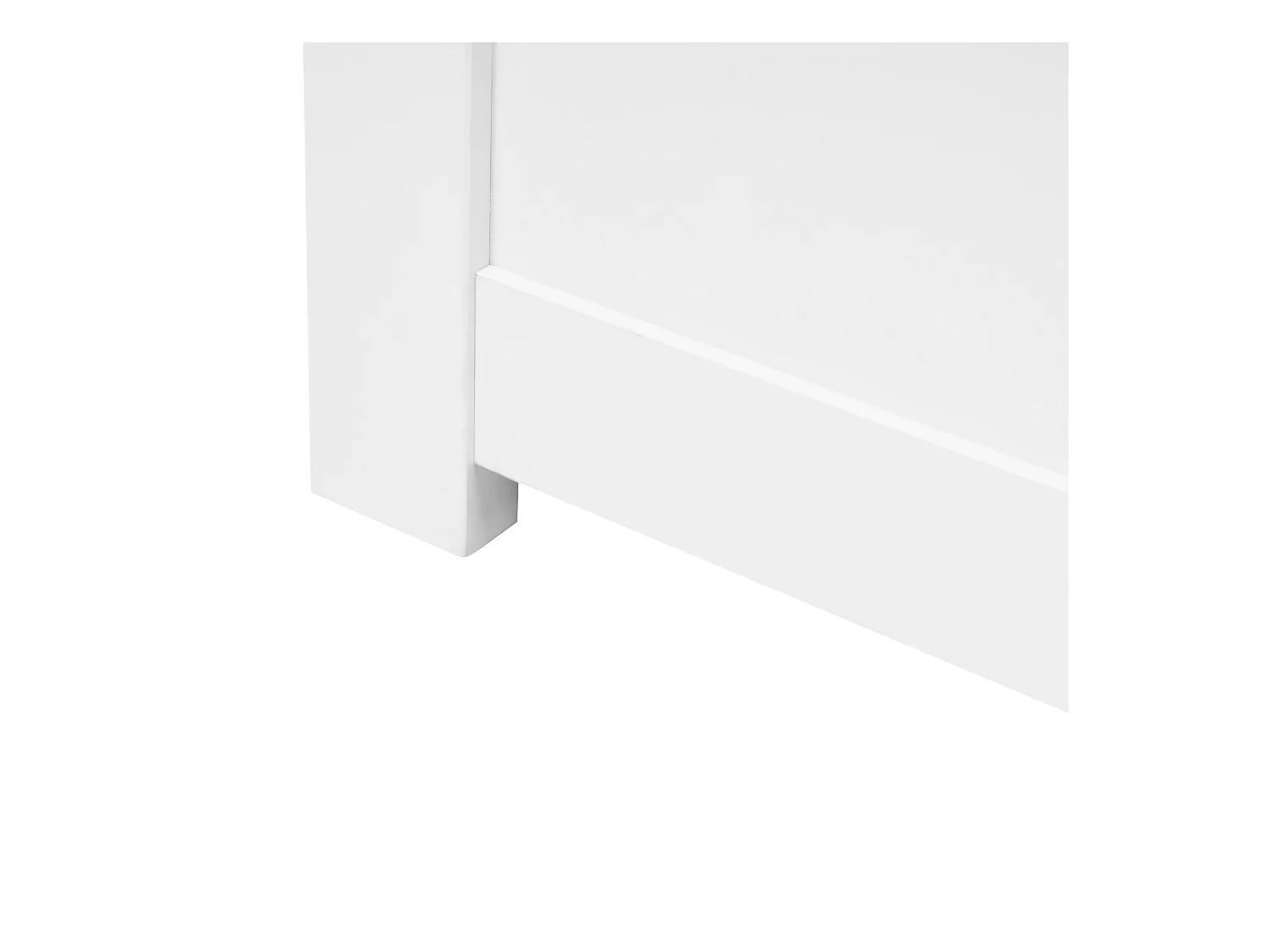 Lit avec tiroirs de rangement sans tête de lit BRUX 160 x 200 cm Blanc