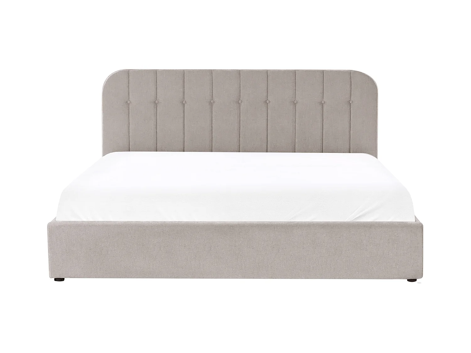 Lit ottoman Tissu CHALLANS 180 x 200 cm Beige