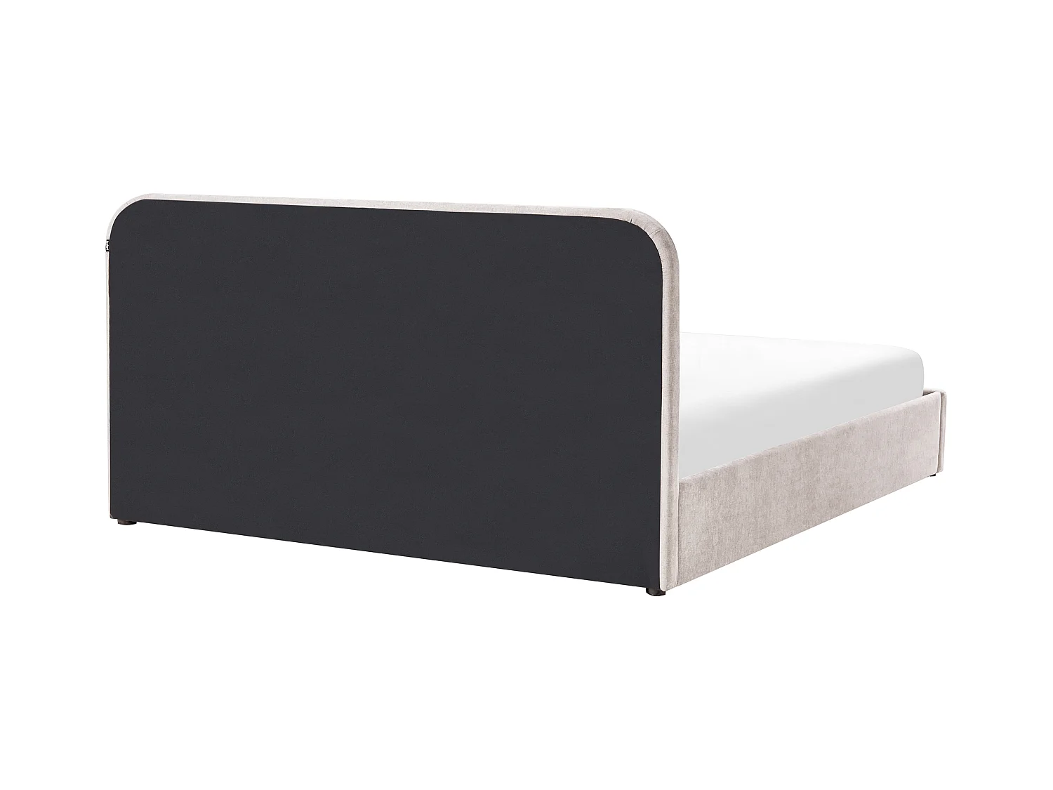 Lit ottoman Tissu CHALLANS 180 x 200 cm Beige