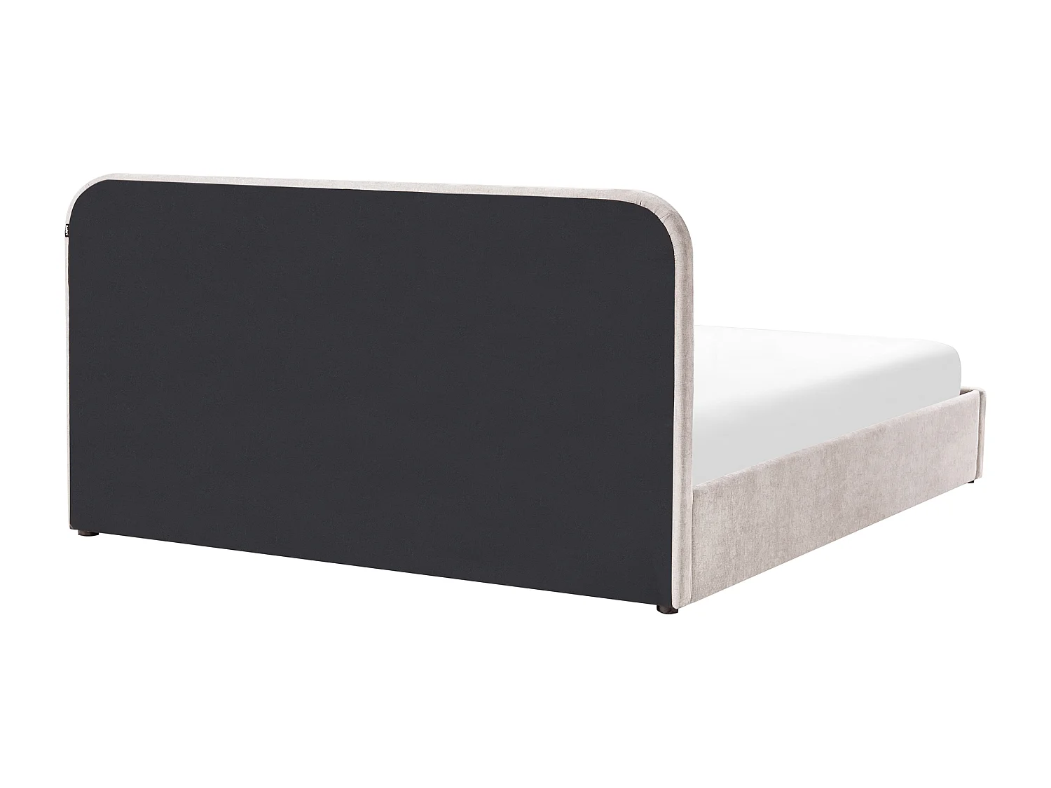 Lit ottoman Tissu CHALLANS 180 x 200 cm Beige