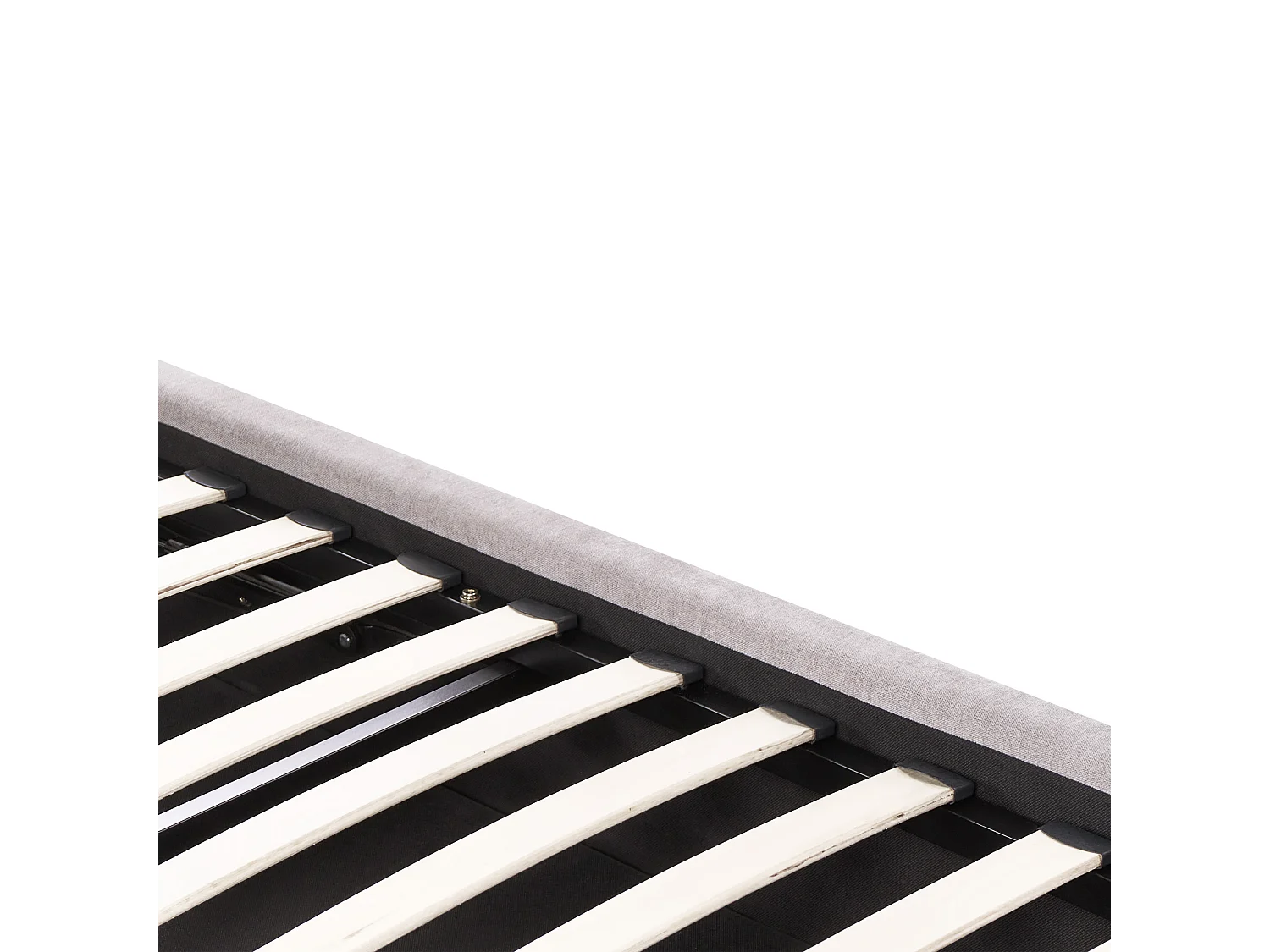 Lit ottoman Tissu chenille CHALLANS 180 x 200 cm Taupe