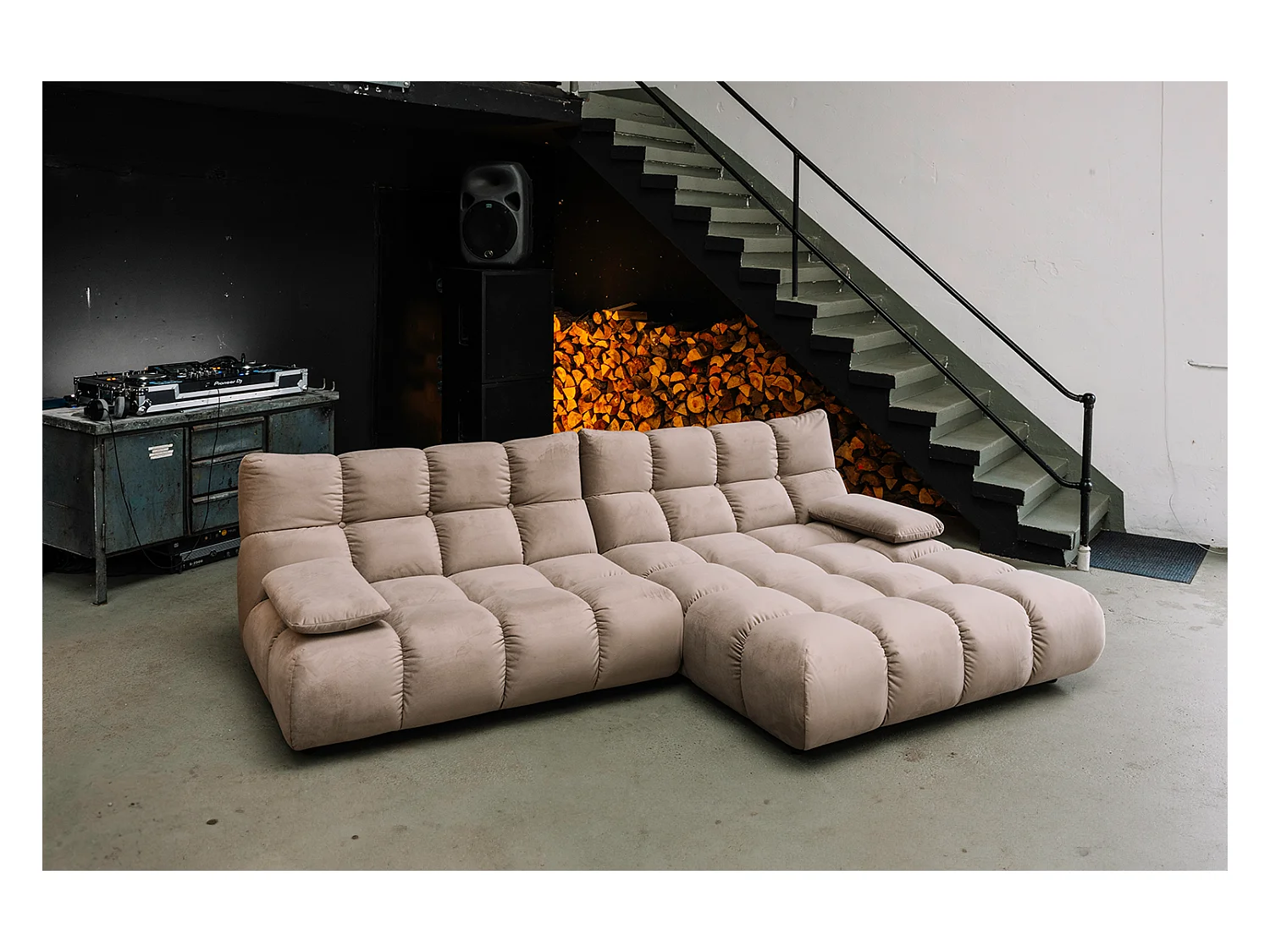 Ecksofa - Braun Velvet - VIVIEN