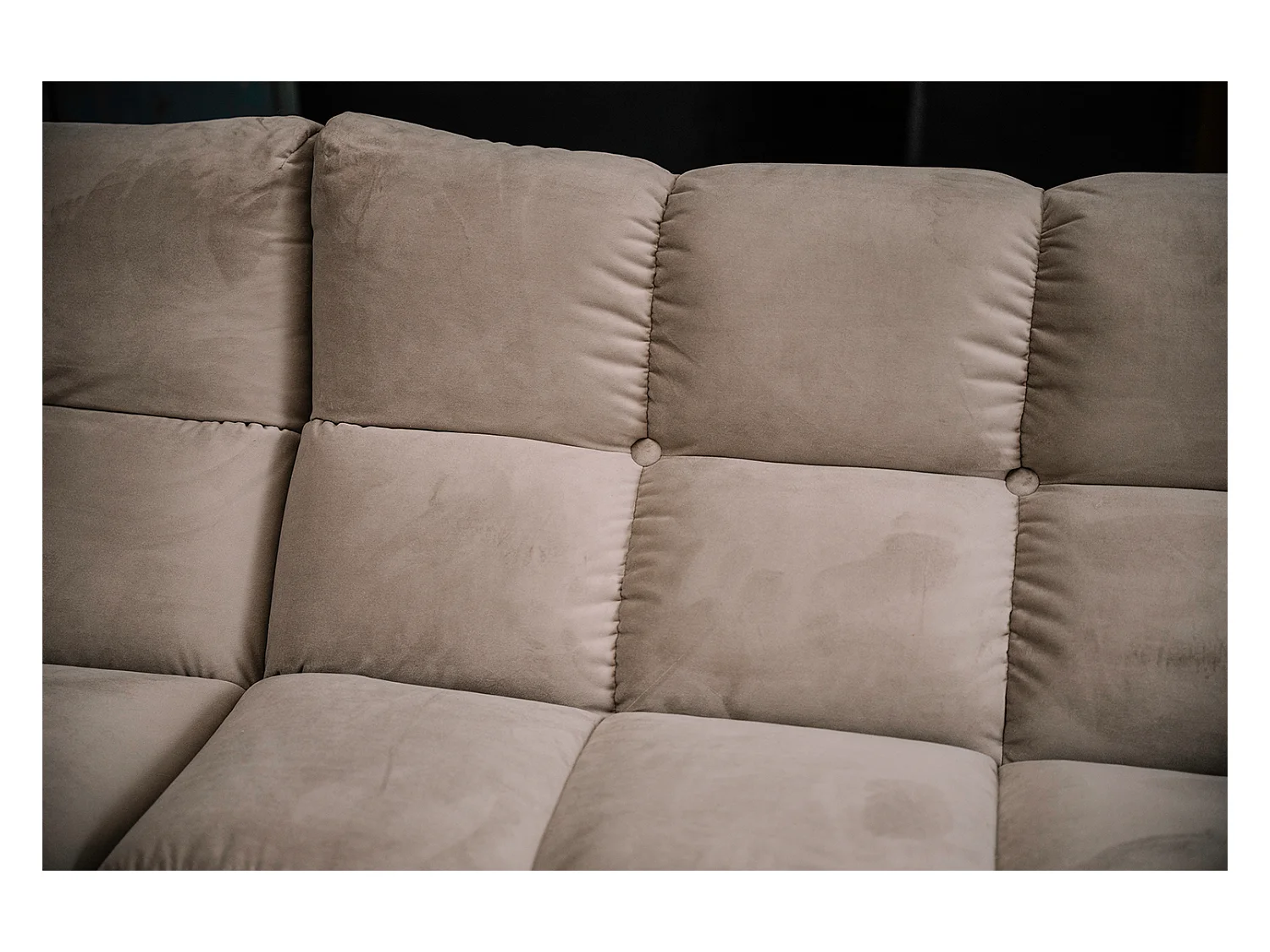 Ecksofa - Braun Velvet - VIVIEN