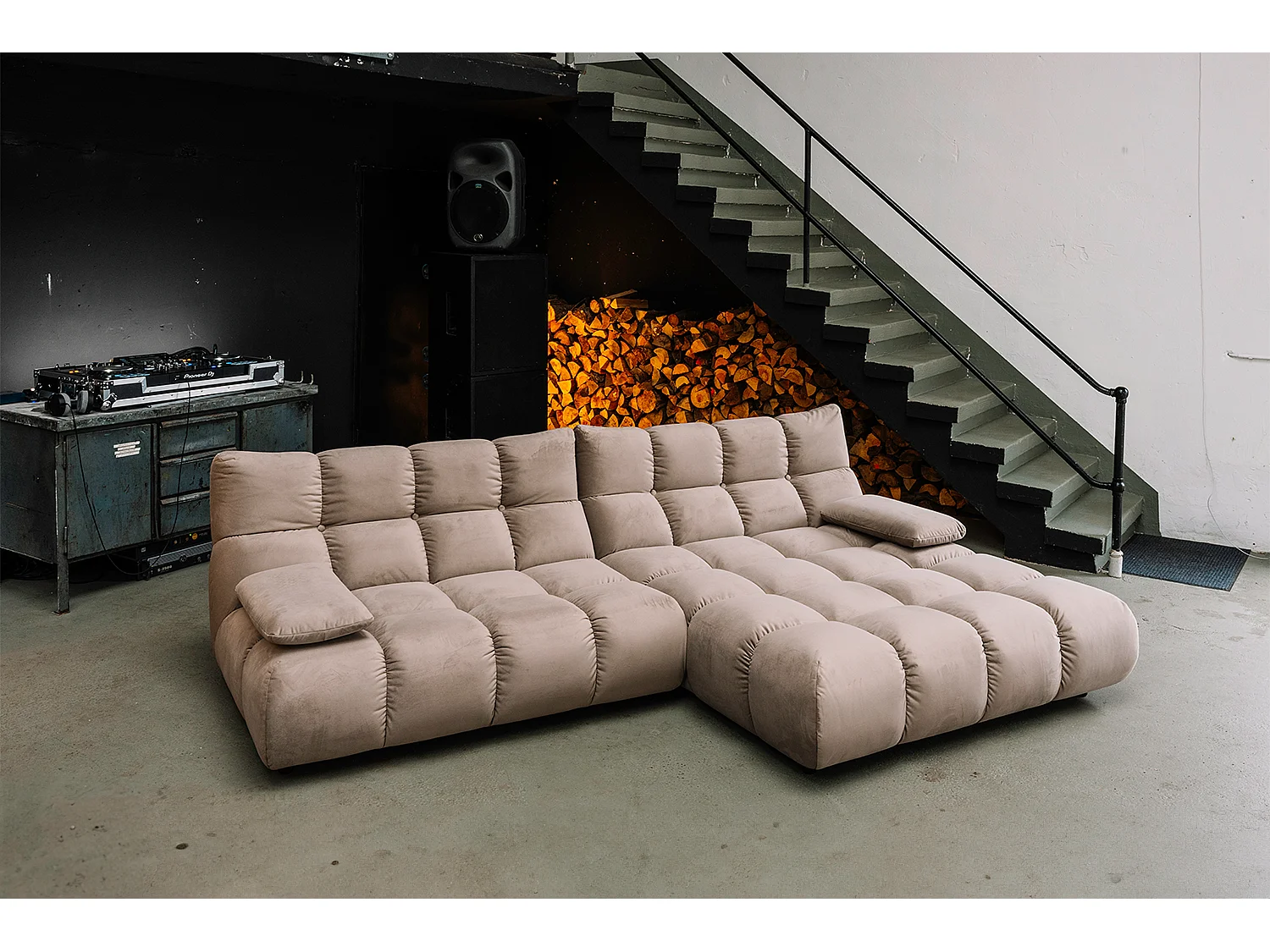Ecksofa - Braun Velvet - VIVIEN