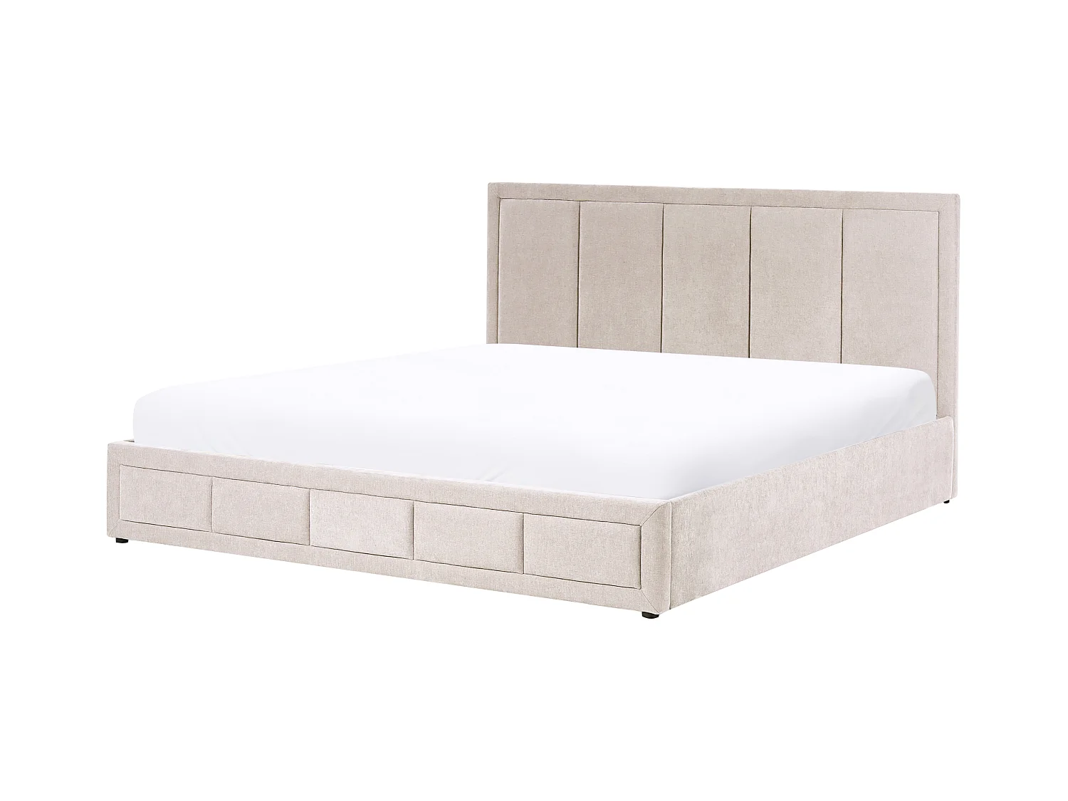 Lit ottoman Tissu QUIBERON 180 x 200 cm Beige