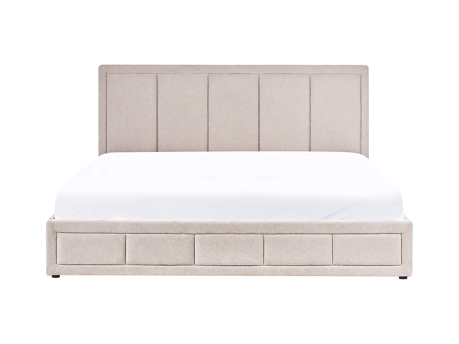 Lit ottoman Tissu QUIBERON 180 x 200 cm Beige