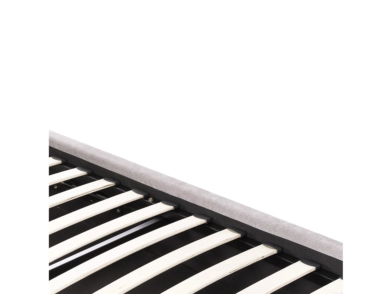 Lit ottoman Tissu chenille QUIBERON 180 x 200 cm Taupe