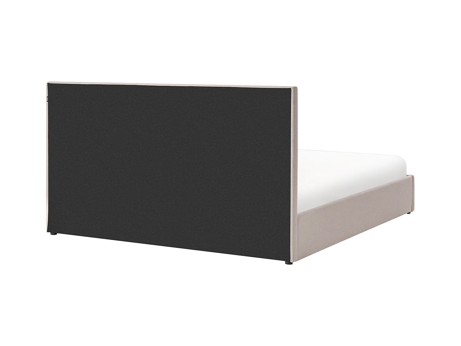 Lit ottoman Tissu QUIBERON 180 x 200 cm Taupe