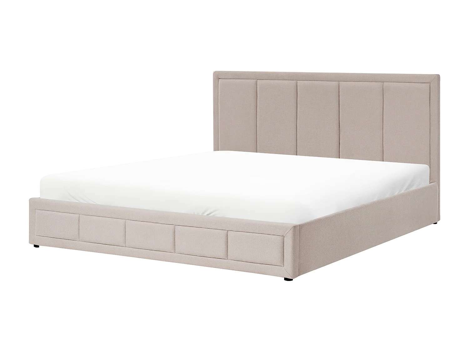 Lit ottoman Tissu QUIBERON 180 x 200 cm Taupe