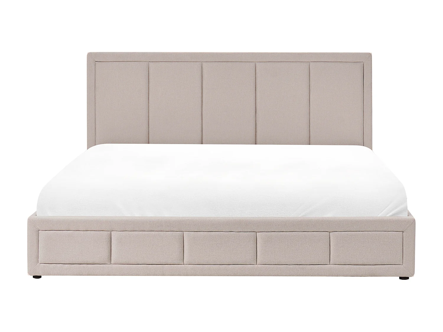 Lit ottoman Tissu QUIBERON 180 x 200 cm Taupe