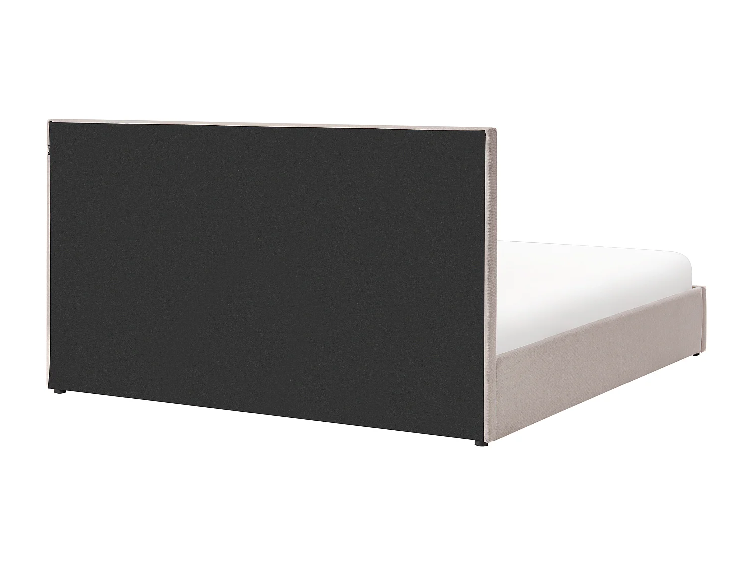 Lit ottoman Tissu QUIBERON 180 x 200 cm Taupe