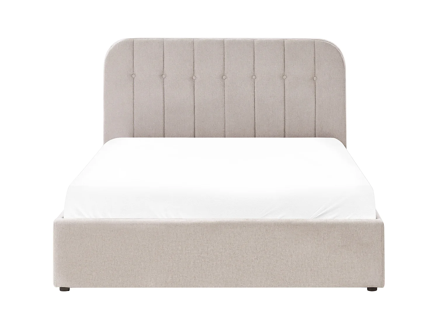 Lit ottoman Tissu CHALLANS 140 x 200 cm Beige