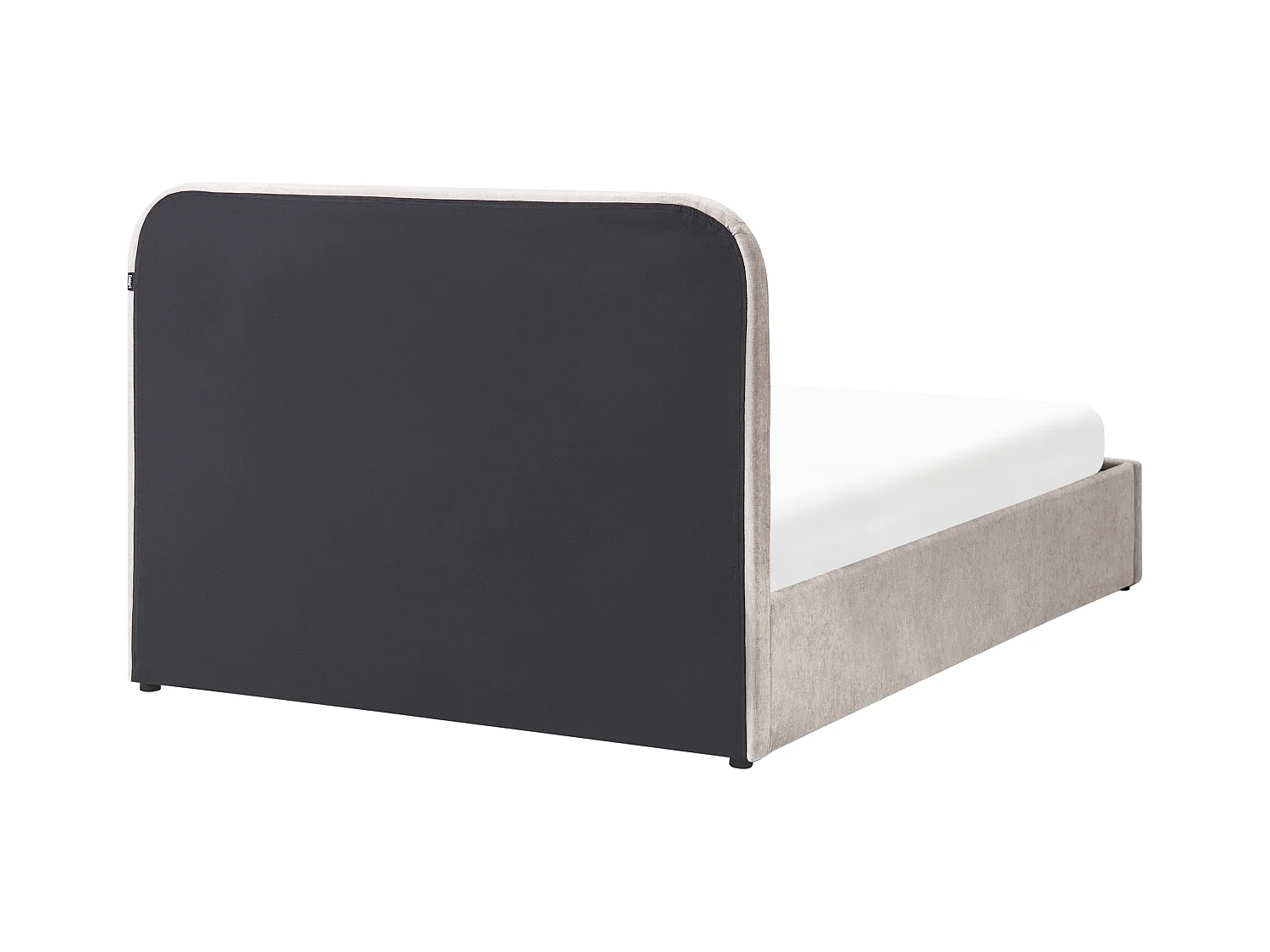 Lit ottoman Tissu CHALLANS 140 x 200 cm Beige