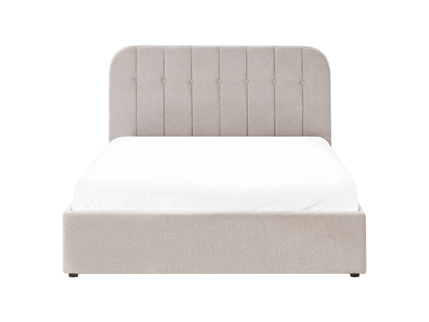 Ottoman Bed CHALLANS Chenille Taupe 140 x 200 cm (EU Double)